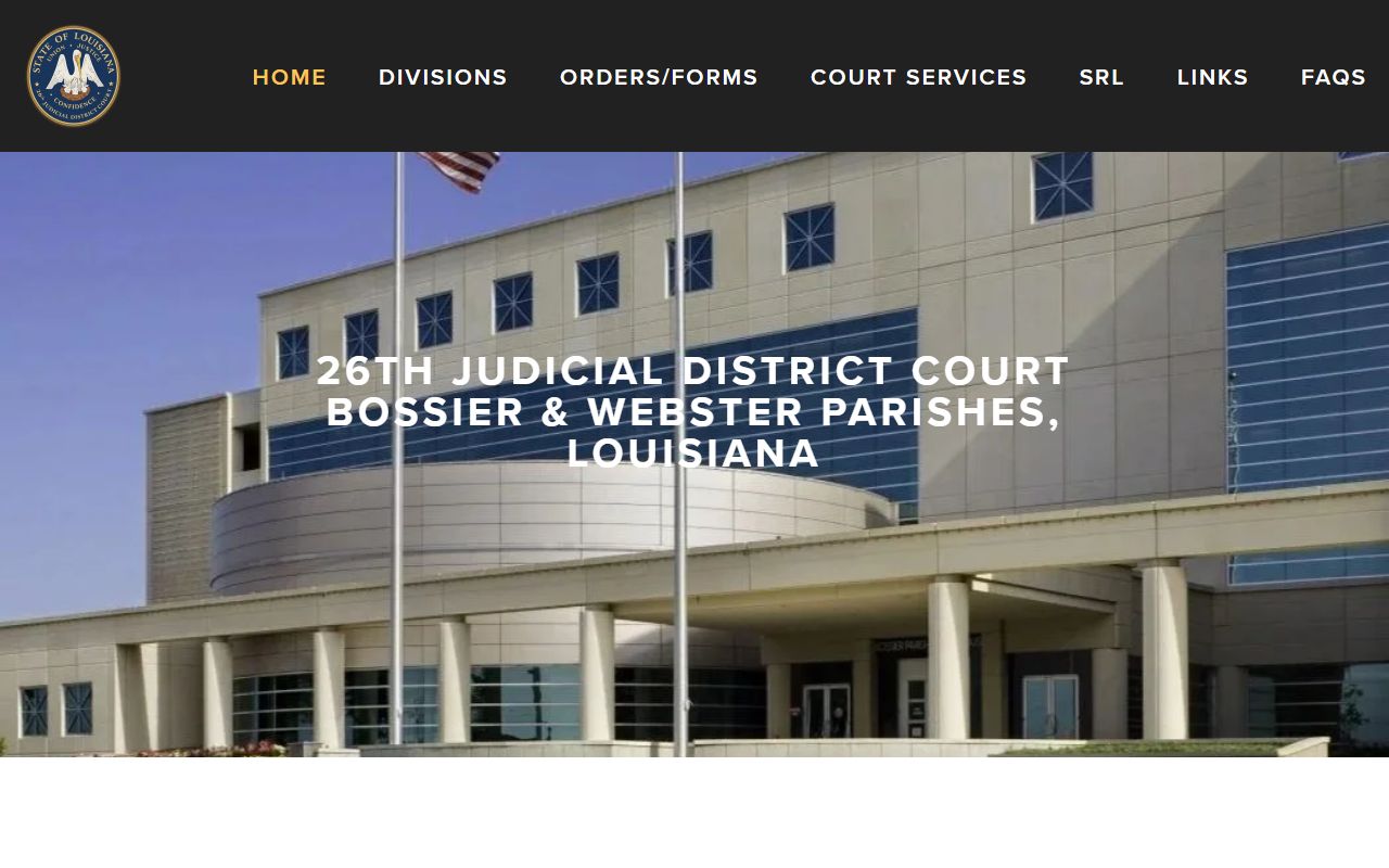 Webster Parish court records after arrest 26th Judicial District Court source